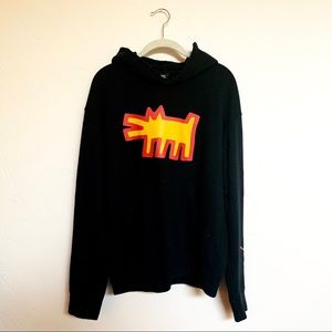 Keith Haring Black Hoodie